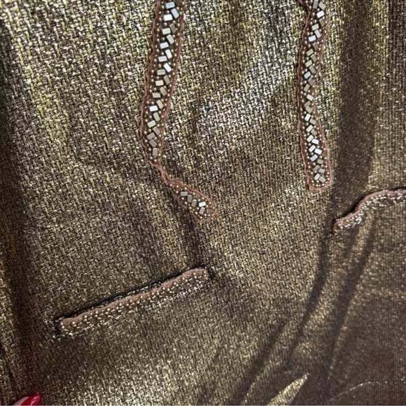 NWT MESTIZA NEW YORK Ainslee Mini Gold Dress Sz 8 - Picture 8 of 12